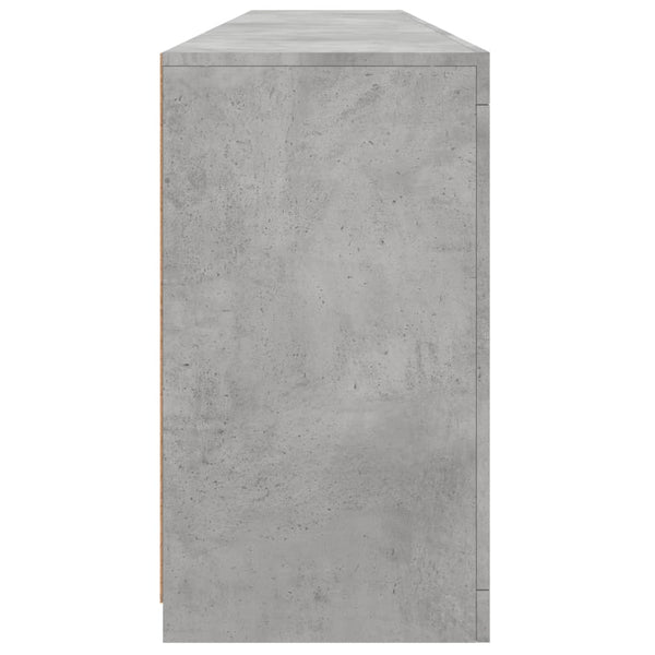 Sideboard mit LED Betongrau 202 cm