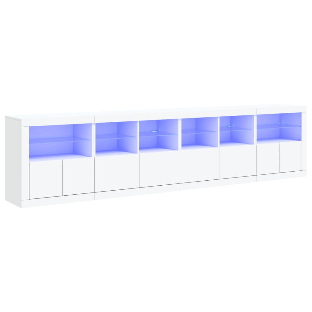 Sideboard mit LED Weiß 283 cm