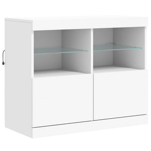 Sideboard mit LED Weiß 283 cm