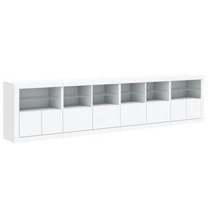 Sideboard mit LED Weiß 283 cm