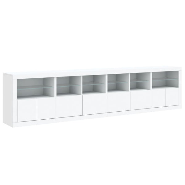 Sideboard mit LED Weiß 283 cm