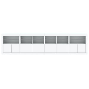Sideboard mit LED Weiß 283 cm