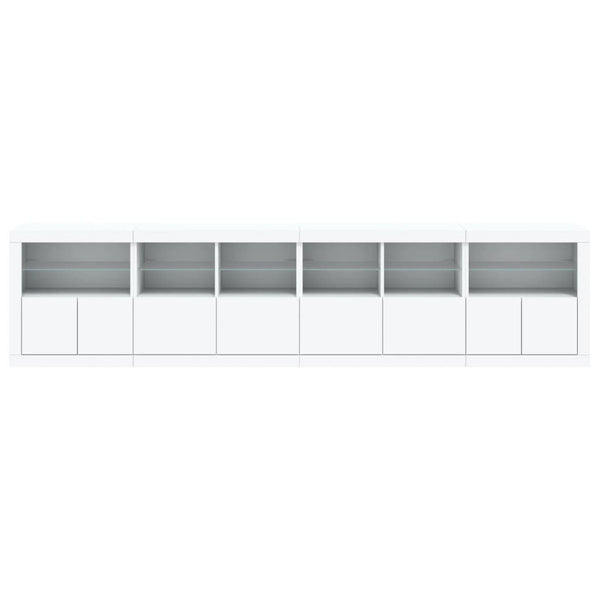 Sideboard mit LED Weiß 283 cm
