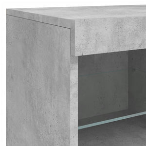 Sideboard mit LED Betongrau 283 cm