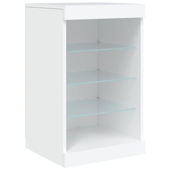 Sideboard mit LED Weiß 164x37x67 cm