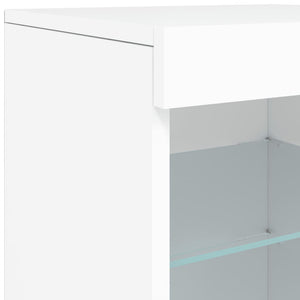 Sideboard mit LED Weiß 164x37x67 cm