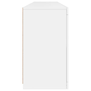 Sideboard mit LED Weiß 164x37x67 cm