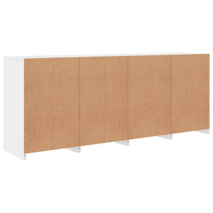 Sideboard mit LED Weiß 164x37x67 cm