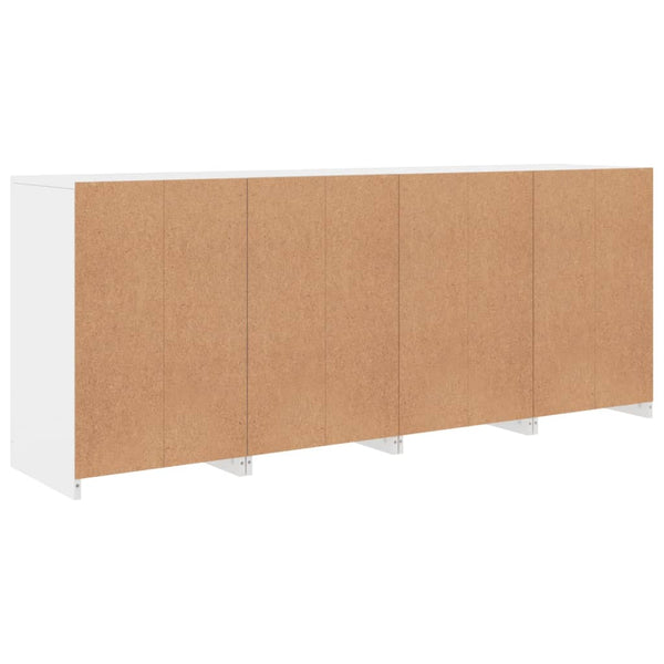 Sideboard mit LED Weiß 164x37x67 cm