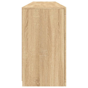 vidaXL Sideboard with LED Lights Sonoma Oak 164x37x67 cm