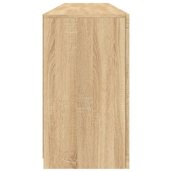 vidaXL Sideboard with LED Lights Sonoma Oak 164x37x67 cm