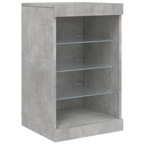 Sideboard mit LED Betongrau 164 cm