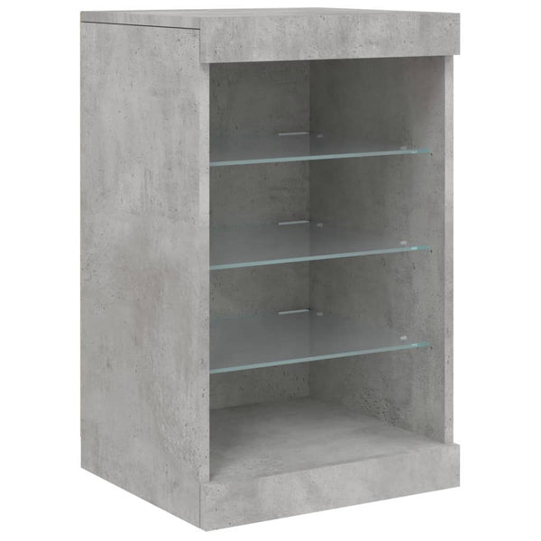Sideboard mit LED Betongrau 164 cm