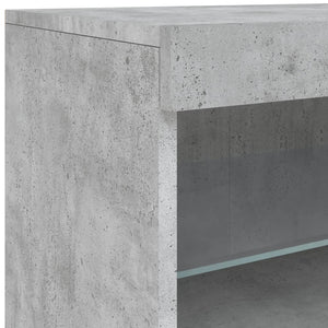 Sideboard mit LED Betongrau 164 cm