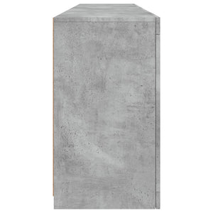 Sideboard mit LED Betongrau 164 cm