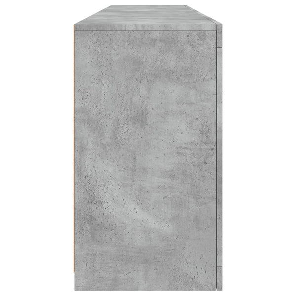 Sideboard mit LED Betongrau 164 cm
