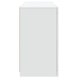 Sideboard mit LED Weiß 123x37x67 cm