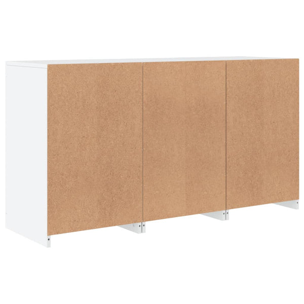 Sideboard mit LED Weiß 123x37x67 cm