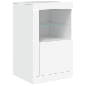 Sideboard mit LED Weiß 123x37x67 cm