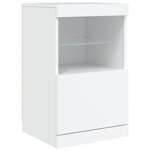 Sideboard mit LED Weiß 123x37x67 cm