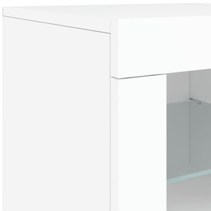 Sideboard mit LED Weiß 123x37x67 cm