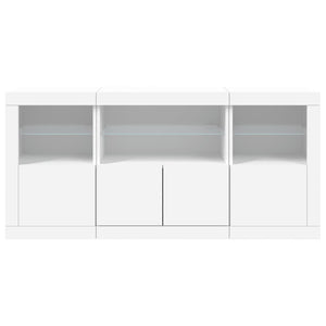 Sideboard mit LED Weiß 142,5 cm