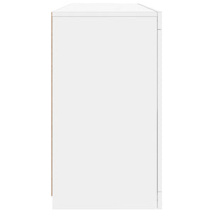 Sideboard mit LED Weiß 142,5 cm