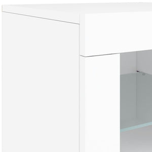 Sideboard mit LED Weiß 142,5 cm