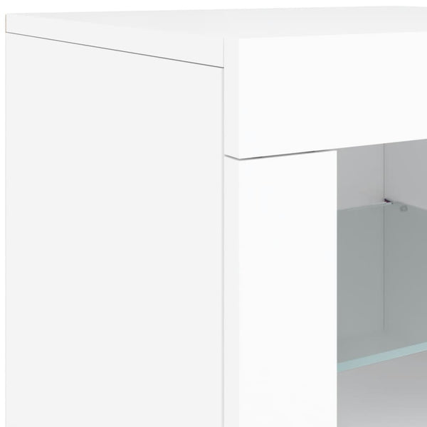 Sideboard mit LED Weiß 142,5 cm