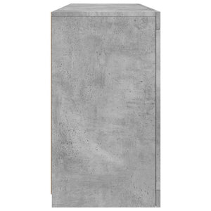 Sideboard mit LED Betongrau 142,5 cm