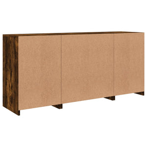 Sideboard mit LED Räuchereiche 142,5 cm
