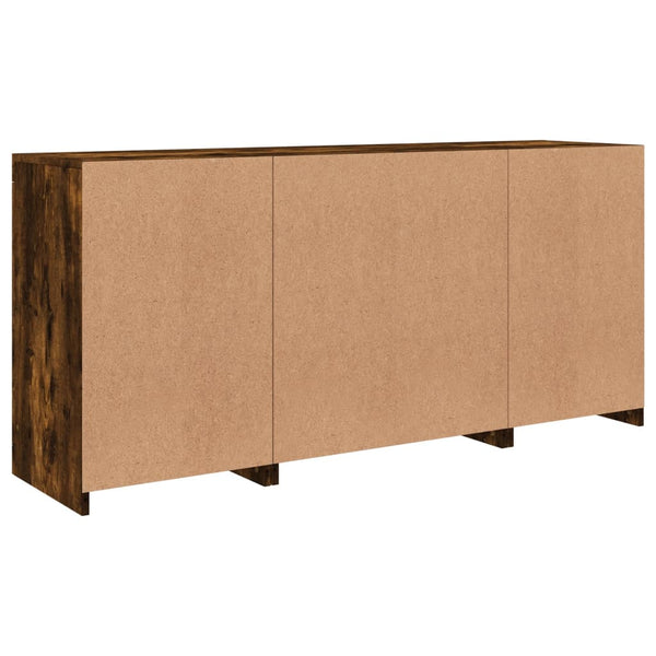 Sideboard mit LED Räuchereiche 142,5 cm