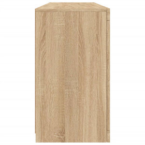 vidaXL Sideboard with LED Lights Sonoma Oak 163x37x67 cm