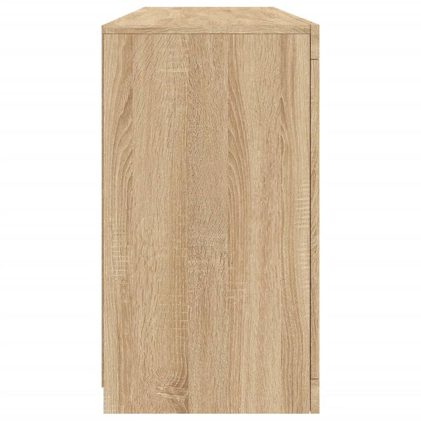 vidaXL Sideboard with LED Lights Sonoma Oak 163x37x67 cm
