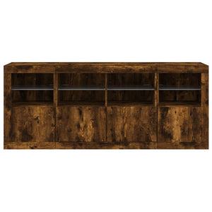 Sideboard mit LED Räuchereiche 163 cm