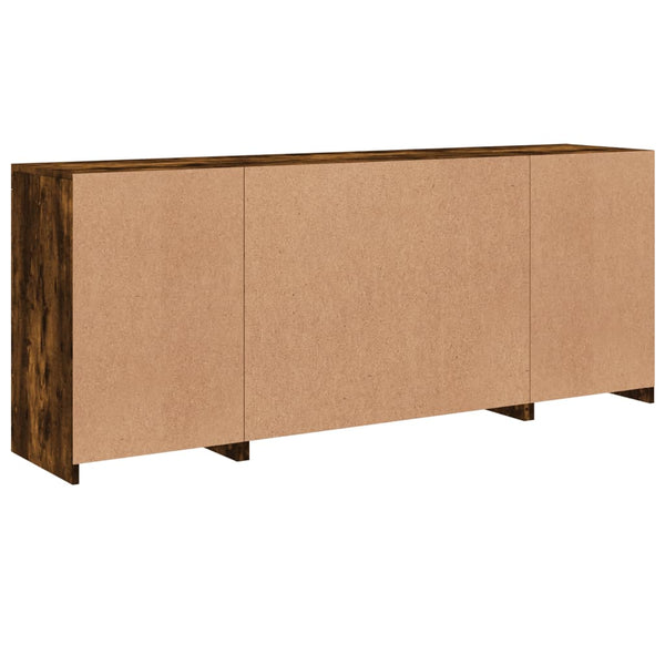 Sideboard mit LED Räuchereiche 163 cm