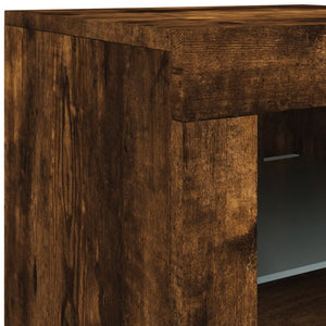 Sideboard mit LED Räuchereiche 163 cm