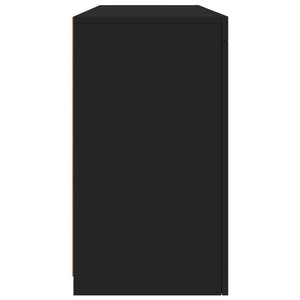Sideboard mit LED Schwarz 142,5 cm