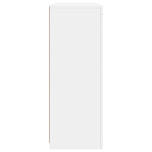 Sideboards mit LED-Leuchten, 3er-Set, Weiß