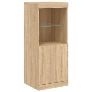 Sideboards mit LED Sonoma-Eiche 3er Set