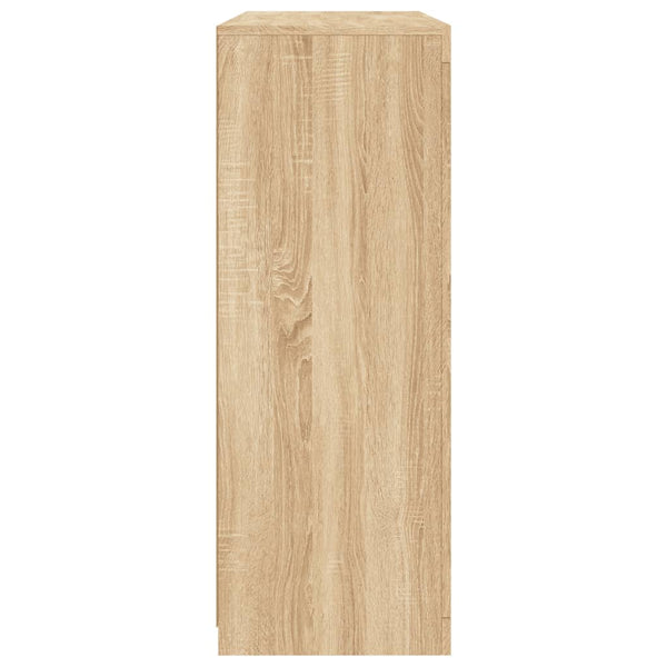 Sideboards mit LED Sonoma-Eiche 3er Set