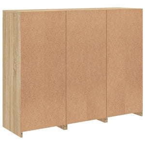 Sideboards mit LED Sonoma-Eiche 3er Set