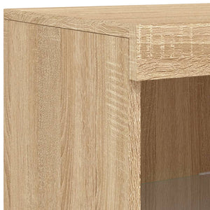 Sideboards mit LED Sonoma-Eiche 3er Set