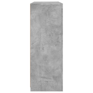 Sideboards mit LED-Leuchten, 3er-Set, Betongrau