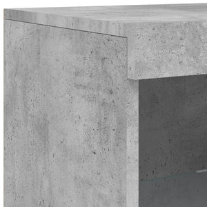 Sideboards mit LED-Leuchten, 3er-Set, Betongrau