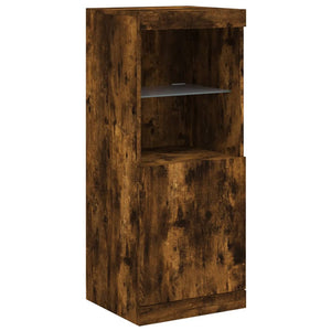 Sideboards mit LED Räuchereiche 3er Set