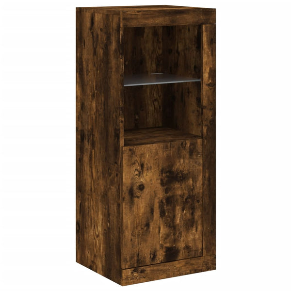 Sideboards mit LED Räuchereiche 3er Set