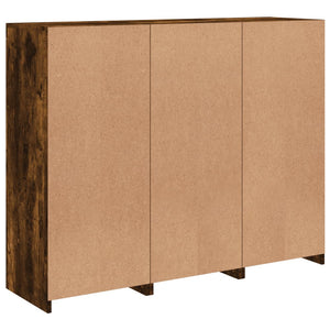 Sideboards mit LED Räuchereiche 3er Set