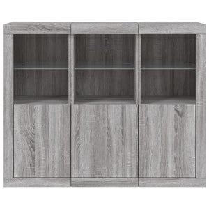Sideboards mit LED Grau Sonoma Holz