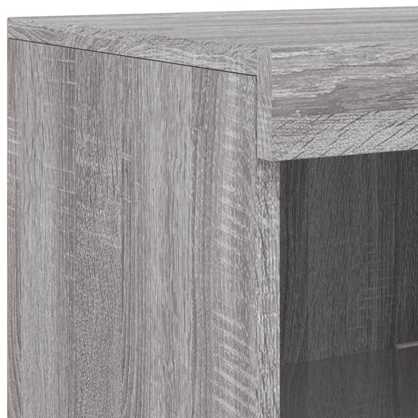Sideboards mit LED Grau Sonoma Holz